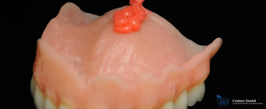 CD - Denture with adhesive